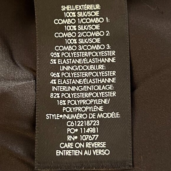 Alice + Olivia Silk Floral Embroidered Bomber Jacket Black Statement S - Picture 11 of 11